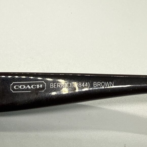 Coach 844 Bernice Small Brown Rectangle Eyeglasses Frame 49-15 130 - Picture 6 of 8